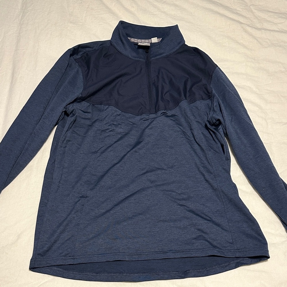 Puma Blue Quarter-Zip Golf Pullover